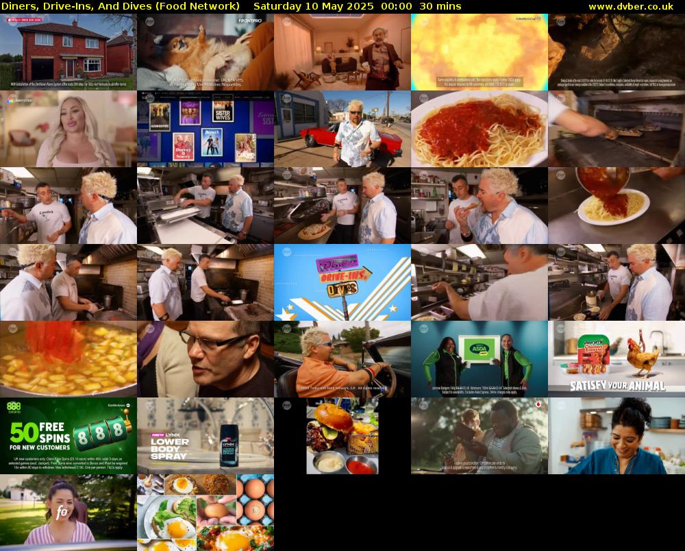 Diners, Drive-Ins, And Dives (Food Network) Saturday 10 May 2025 00:00 - 00:30