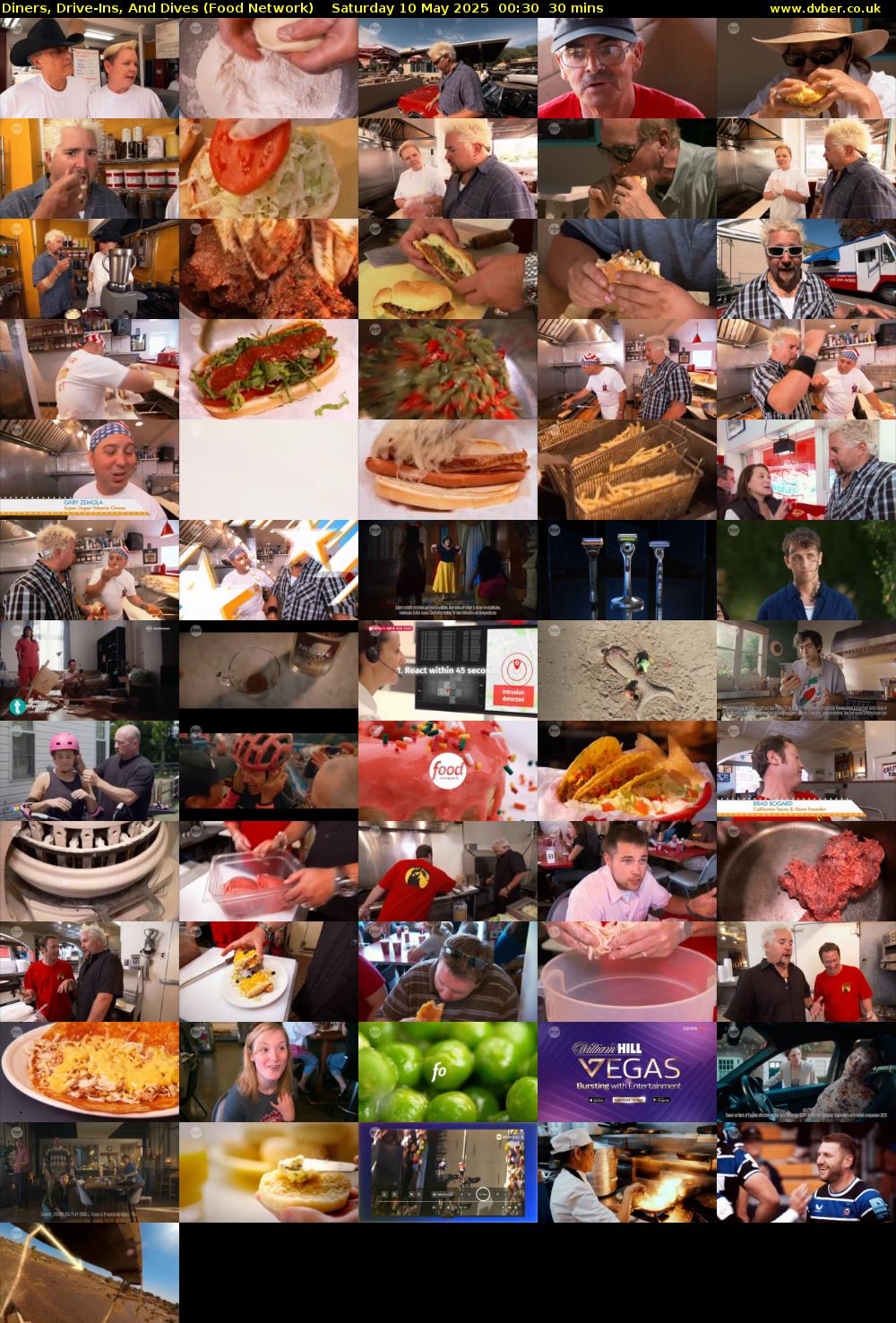 Diners, Drive-Ins, And Dives (Food Network) Saturday 10 May 2025 00:30 - 01:00