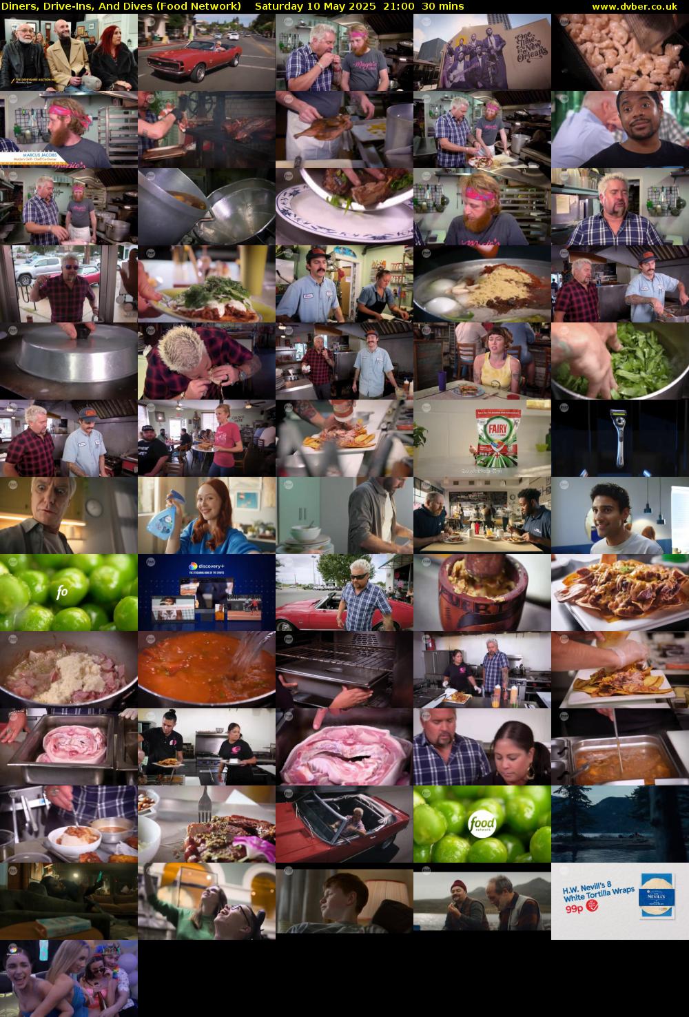 Diners, Drive-Ins, And Dives (Food Network) Saturday 10 May 2025 21:00 - 21:30