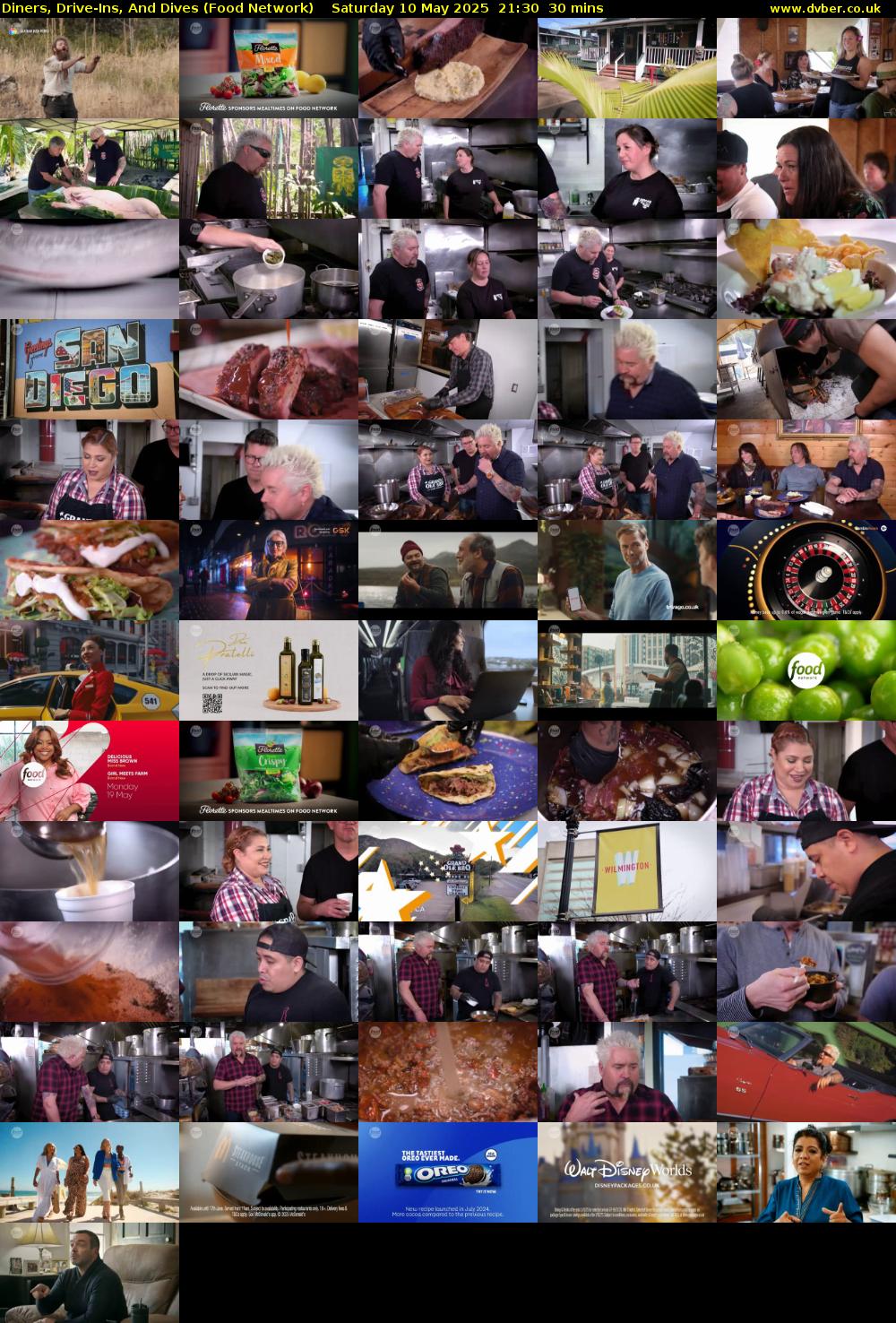 Diners, Drive-Ins, And Dives (Food Network) Saturday 10 May 2025 21:30 - 22:00