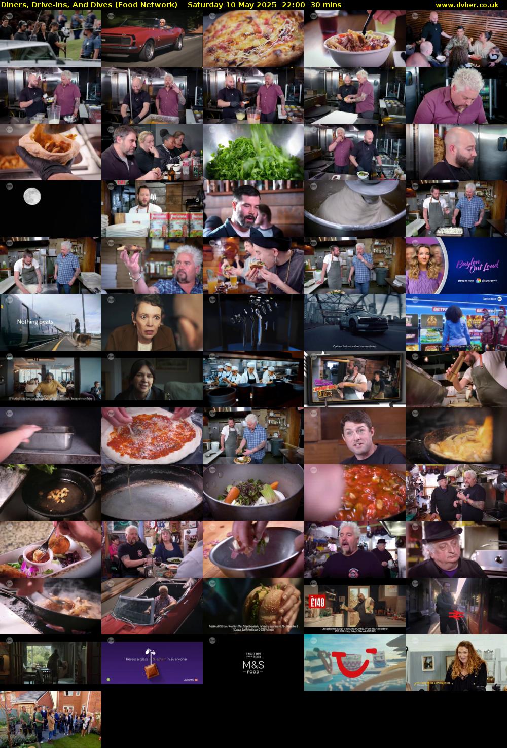 Diners, Drive-Ins, And Dives (Food Network) Saturday 10 May 2025 22:00 - 22:30