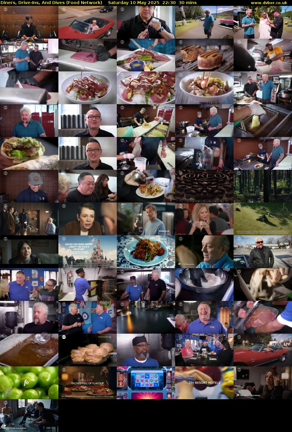 Diners, Drive-Ins, And Dives (Food Network) Saturday 10 May 2025 22:30 - 23:00