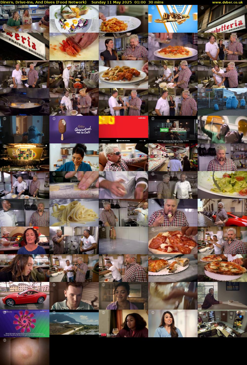Diners, Drive-Ins, And Dives (Food Network) Sunday 11 May 2025 01:00 - 01:30