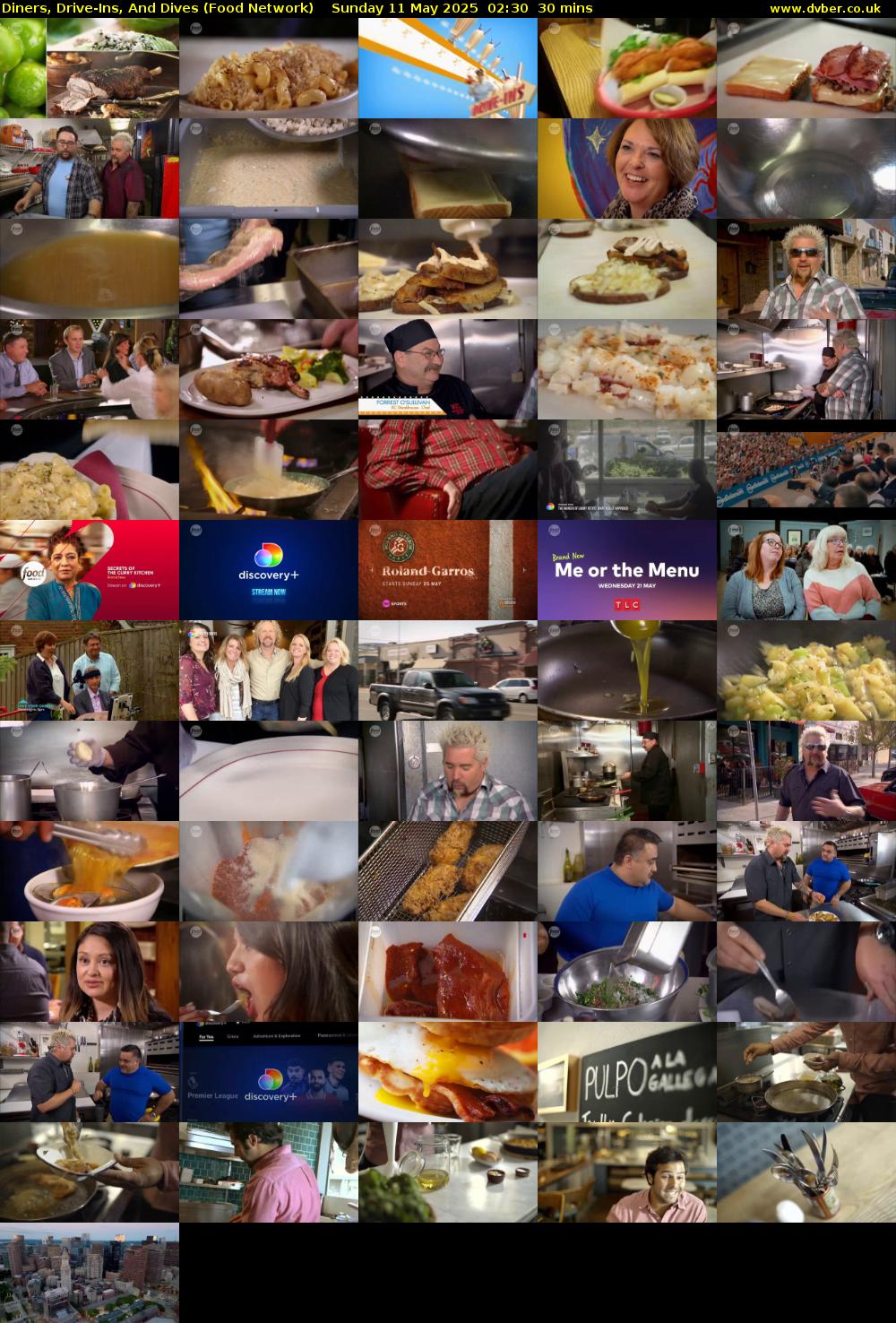 Diners, Drive-Ins, And Dives (Food Network) Sunday 11 May 2025 02:30 - 03:00