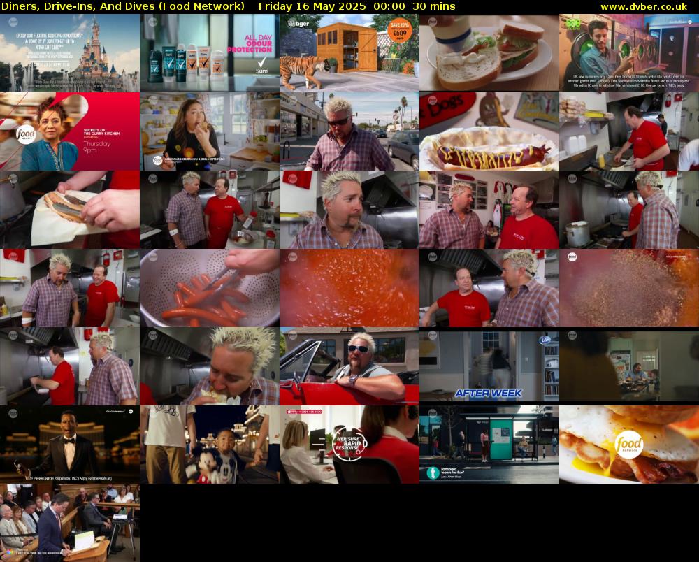 Diners, Drive-Ins, And Dives (Food Network) Friday 16 May 2025 00:00 - 00:30