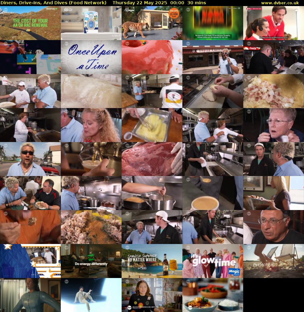 Diners, Drive-Ins, And Dives (Food Network) Thursday 22 May 2025 00:00 - 00:30