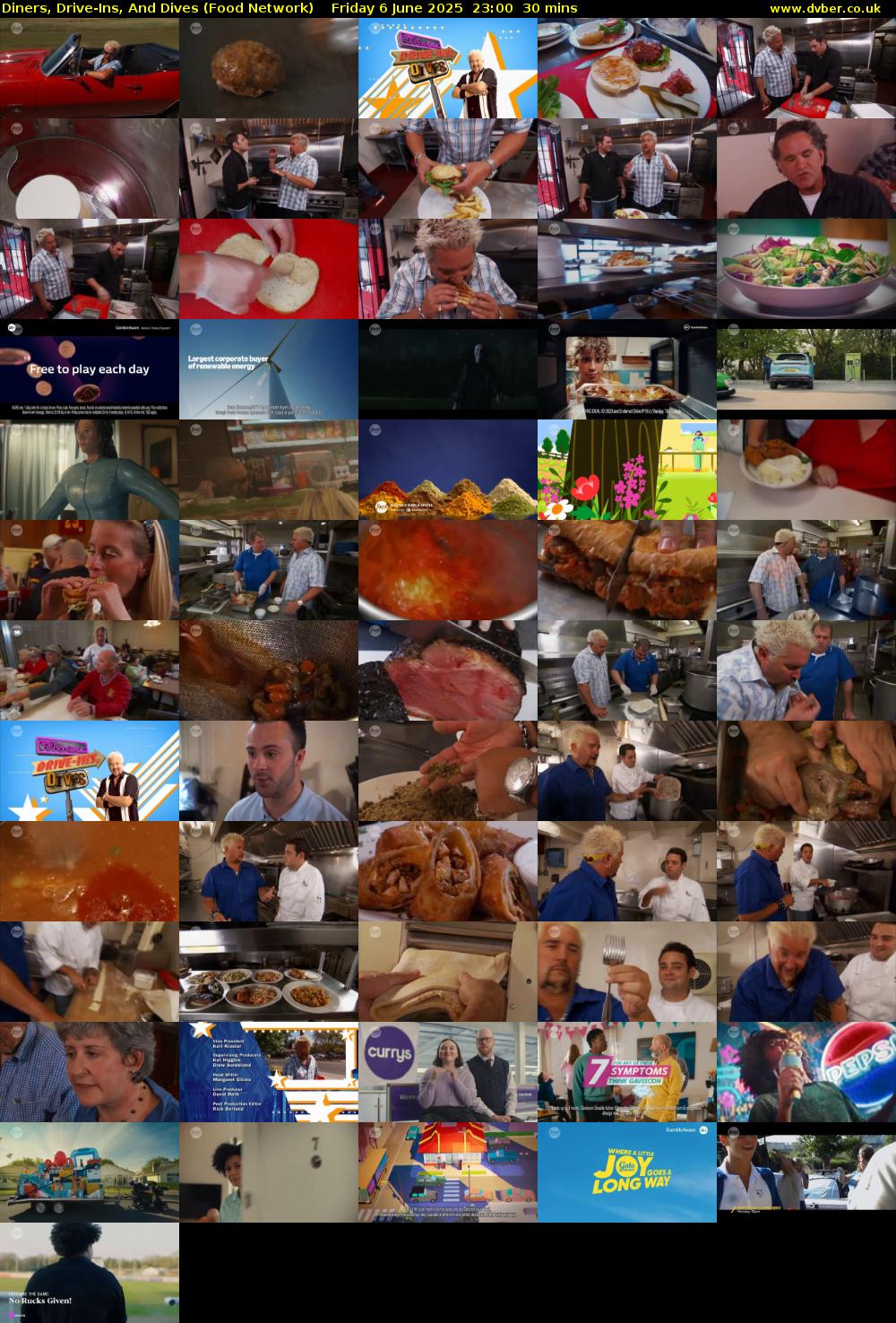 Diners, Drive-Ins, And Dives (Food Network) Friday 6 June 2025 23:00 - 23:30