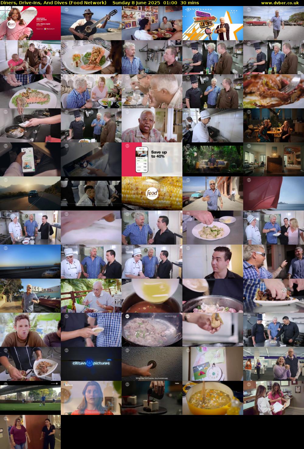 Diners, Drive-Ins, And Dives (Food Network) Sunday 8 June 2025 01:00 - 01:30