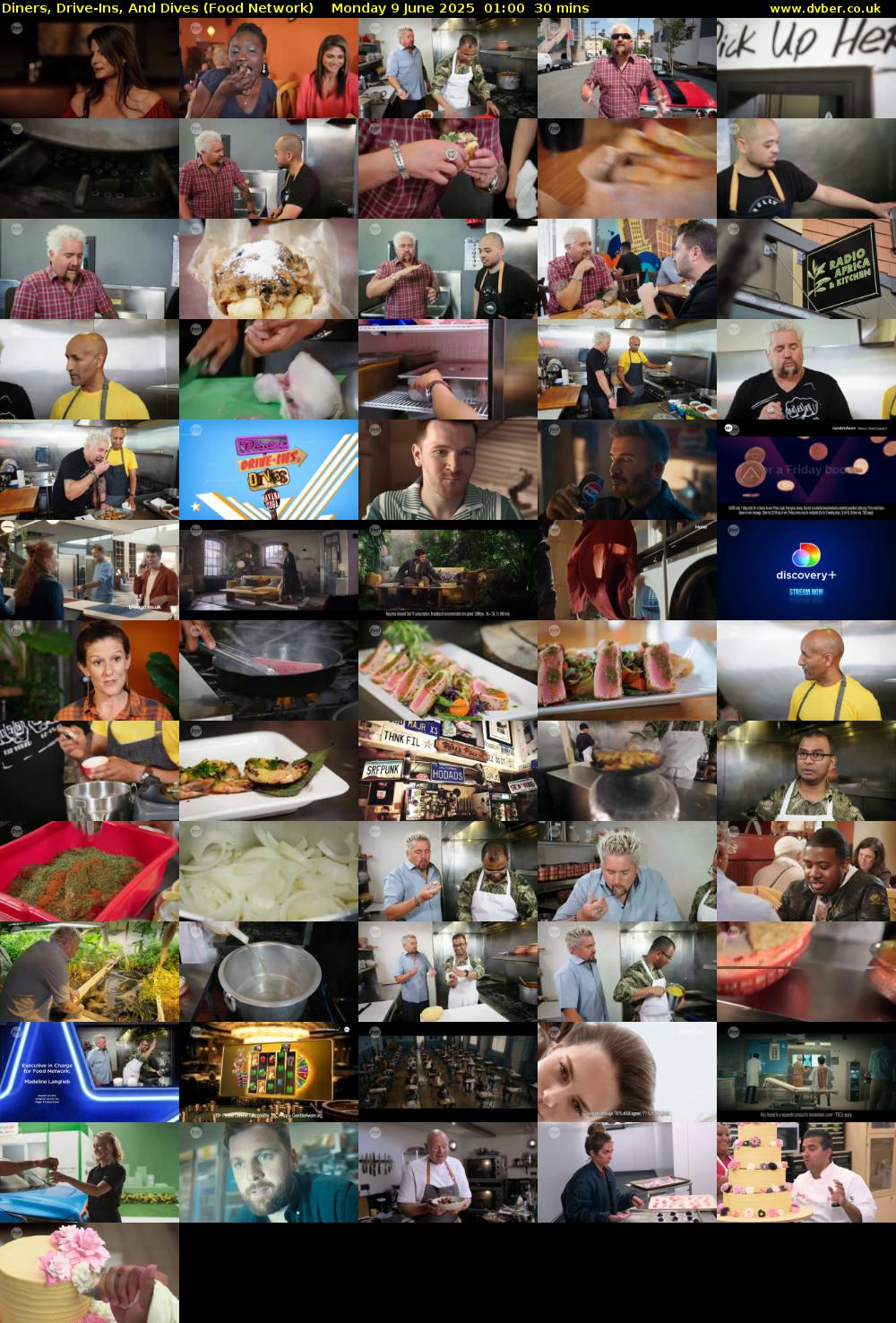 Diners, Drive-Ins, And Dives (Food Network) Monday 9 June 2025 01:00 - 01:30