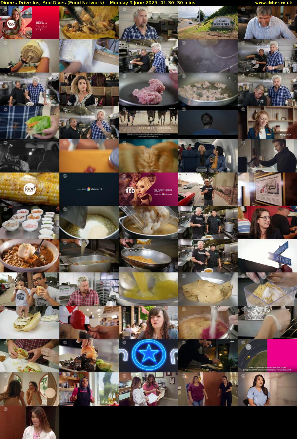 Diners, Drive-Ins, And Dives (Food Network) Monday 9 June 2025 01:30 - 02:00