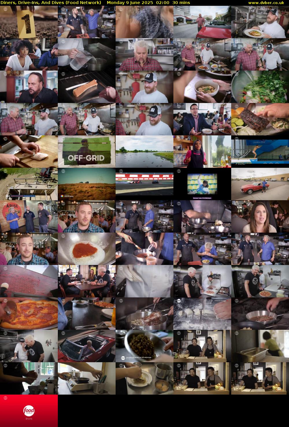 Diners, Drive-Ins, And Dives (Food Network) Monday 9 June 2025 02:00 - 02:30