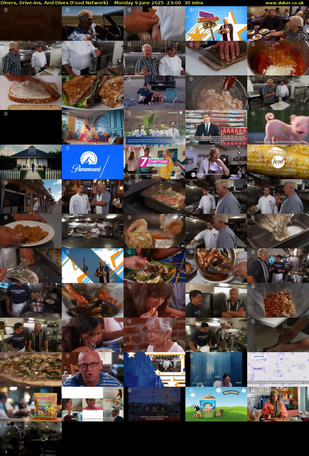 Diners, Drive-Ins, And Dives (Food Network) Monday 9 June 2025 23:00 - 23:30
