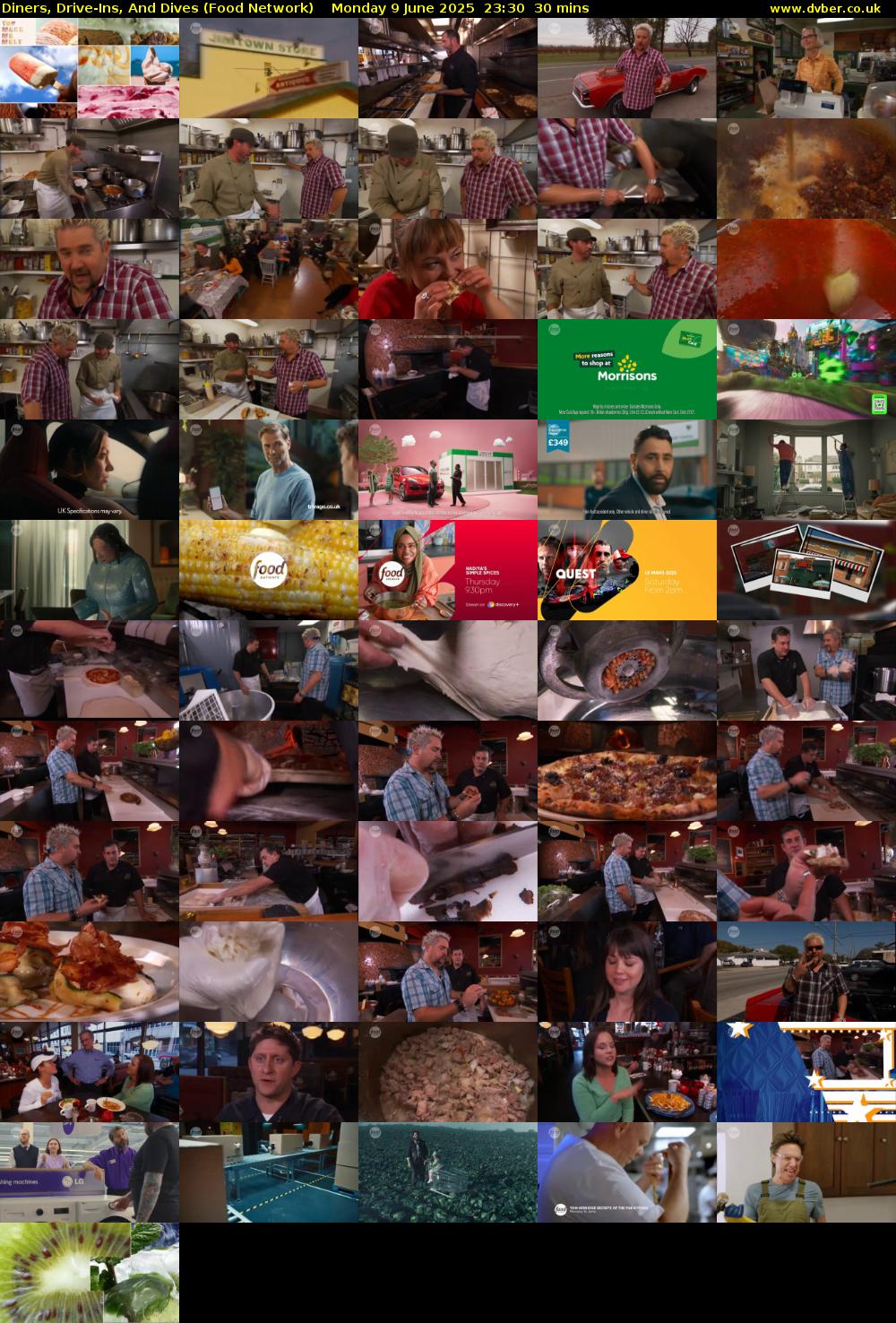 Diners, Drive-Ins, And Dives (Food Network) Monday 9 June 2025 23:30 - 00:00