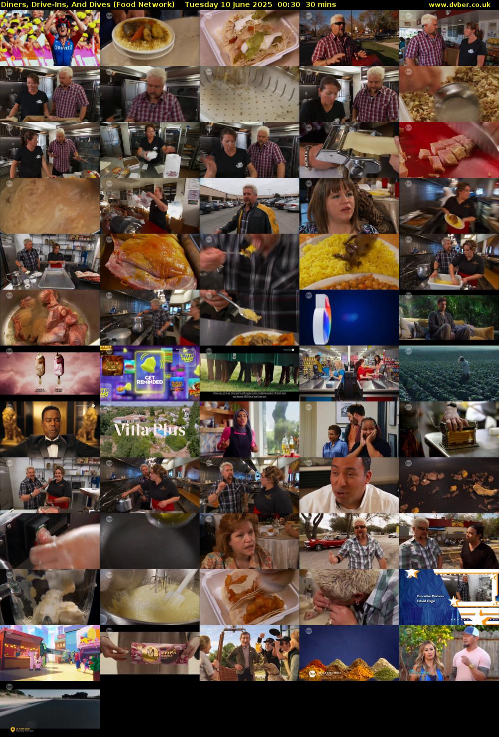 Diners, Drive-Ins, And Dives (Food Network) Tuesday 10 June 2025 00:30 - 01:00
