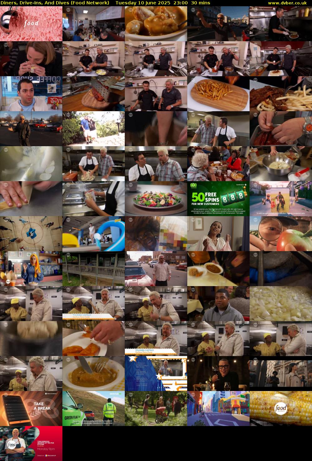 Diners, Drive-Ins, And Dives (Food Network) Tuesday 10 June 2025 23:00 - 23:30