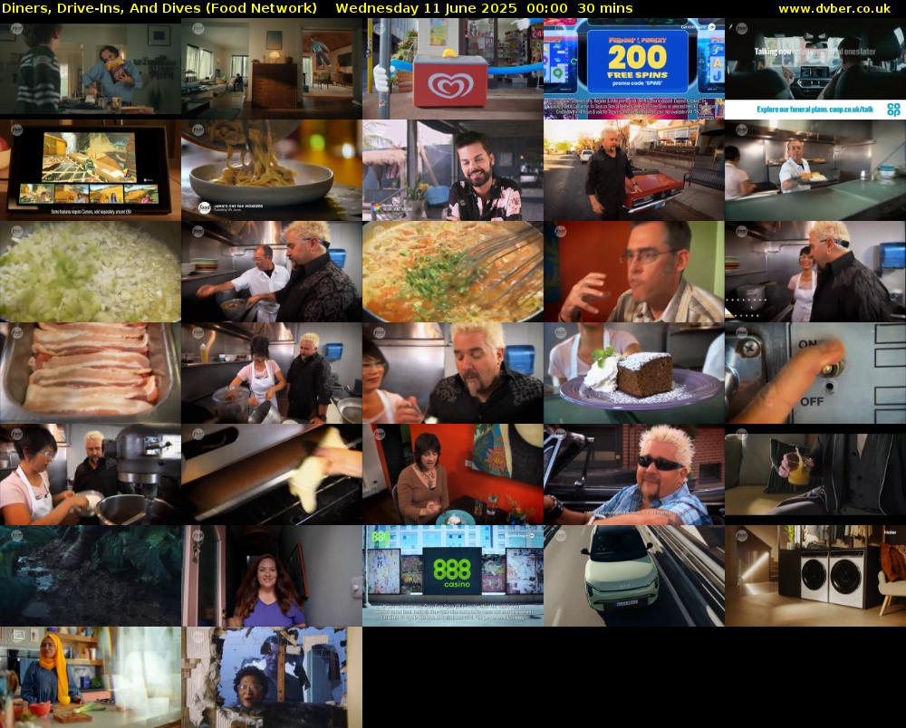 Diners, Drive-Ins, And Dives (Food Network) Wednesday 11 June 2025 00:00 - 00:30