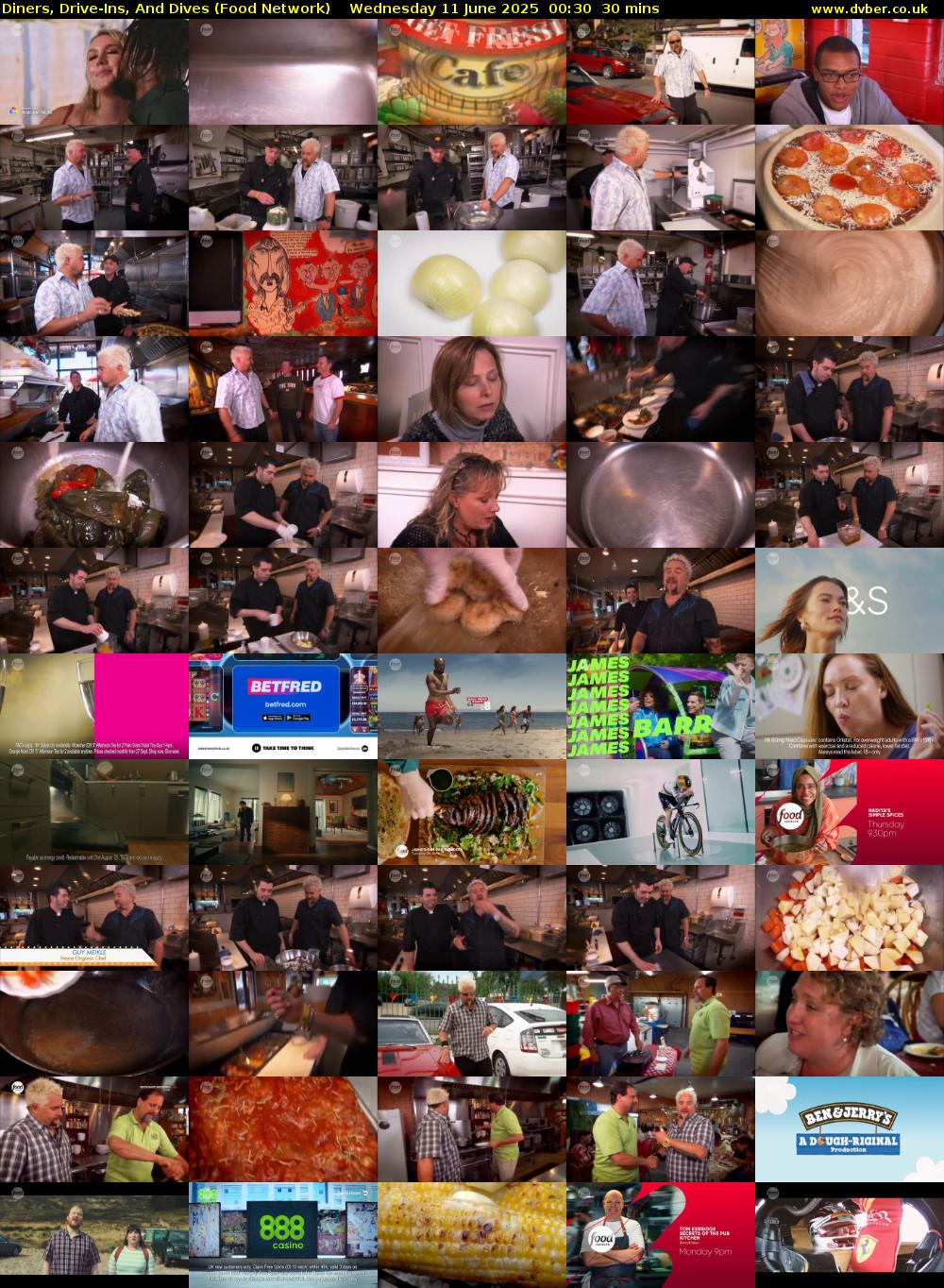 Diners, Drive-Ins, And Dives (Food Network) Wednesday 11 June 2025 00:30 - 01:00