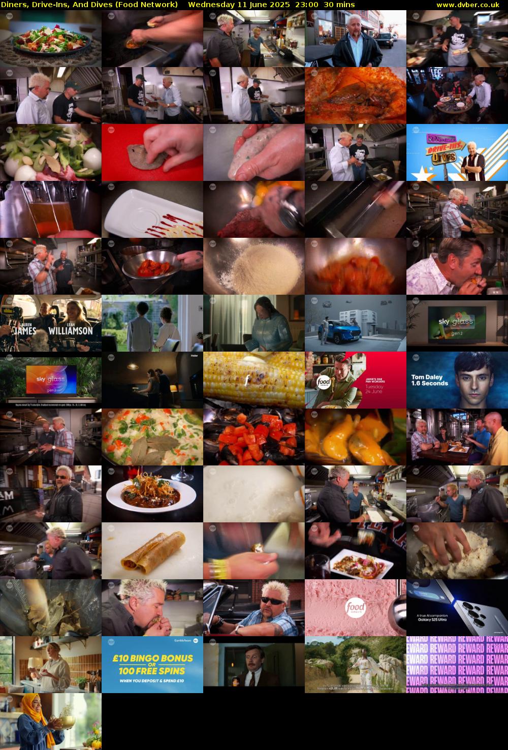 Diners, Drive-Ins, And Dives (Food Network) Wednesday 11 June 2025 23:00 - 23:30