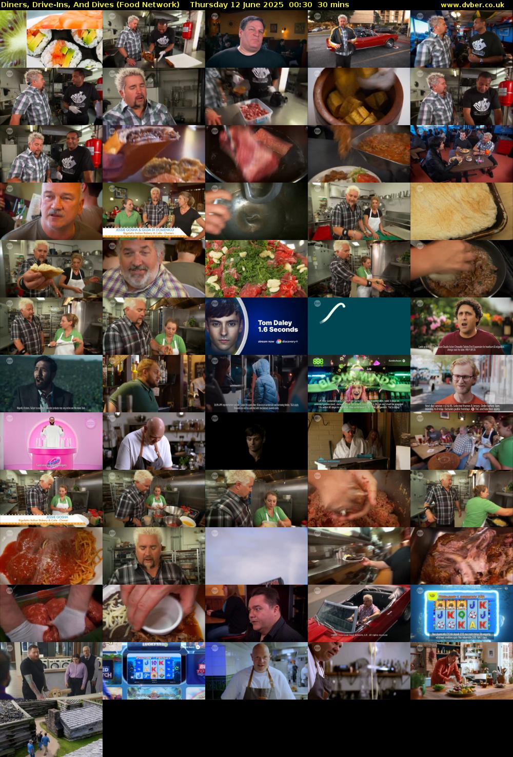 Diners, Drive-Ins, And Dives (Food Network) Thursday 12 June 2025 00:30 - 01:00