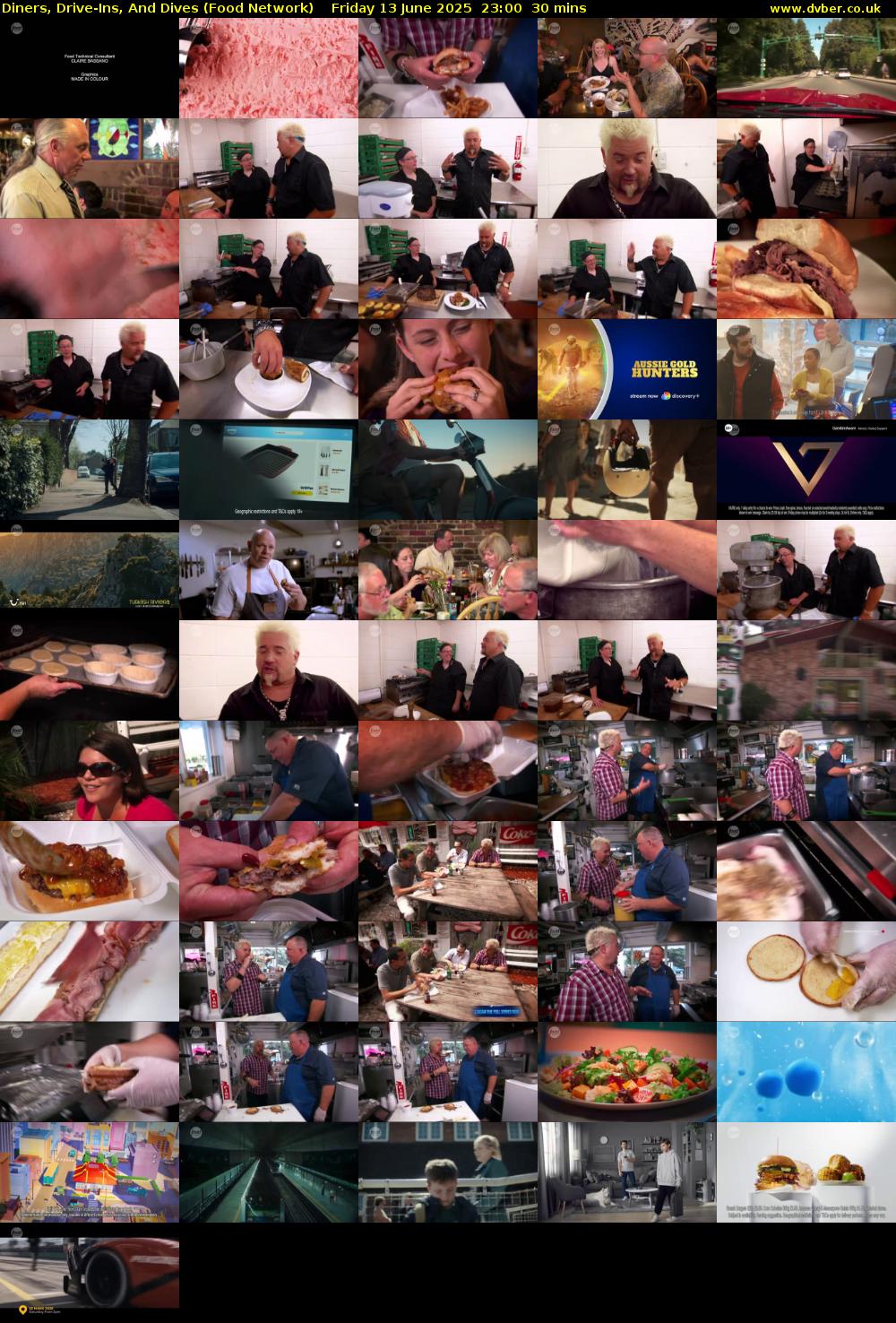 Diners, Drive-Ins, And Dives (Food Network) Friday 13 June 2025 23:00 - 23:30
