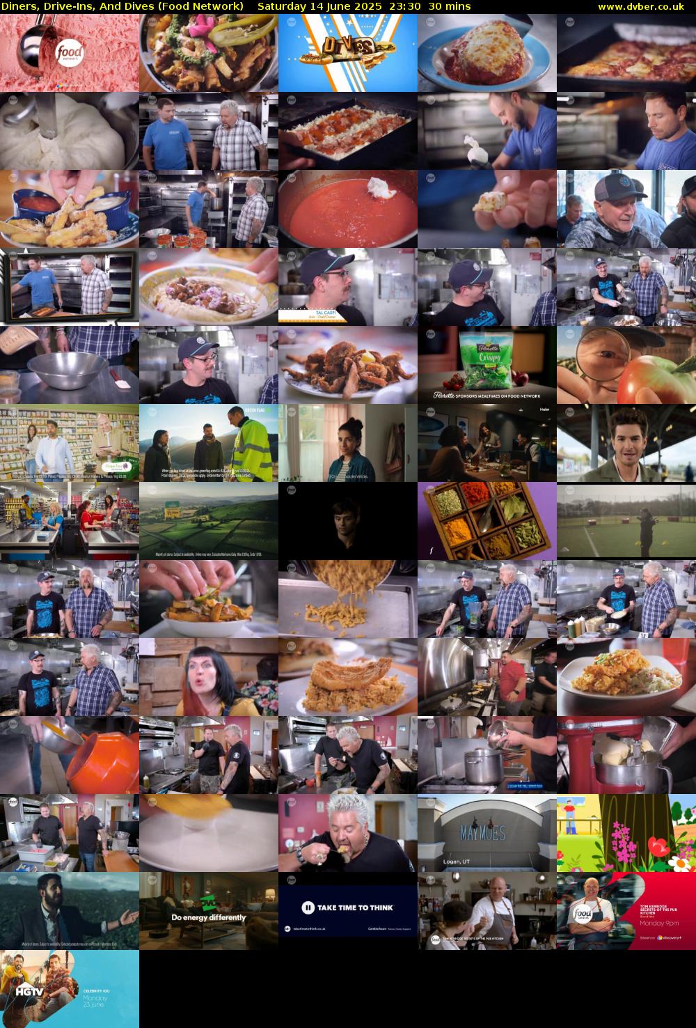 Diners, Drive-Ins, And Dives (Food Network) Saturday 14 June 2025 23:30 - 00:00