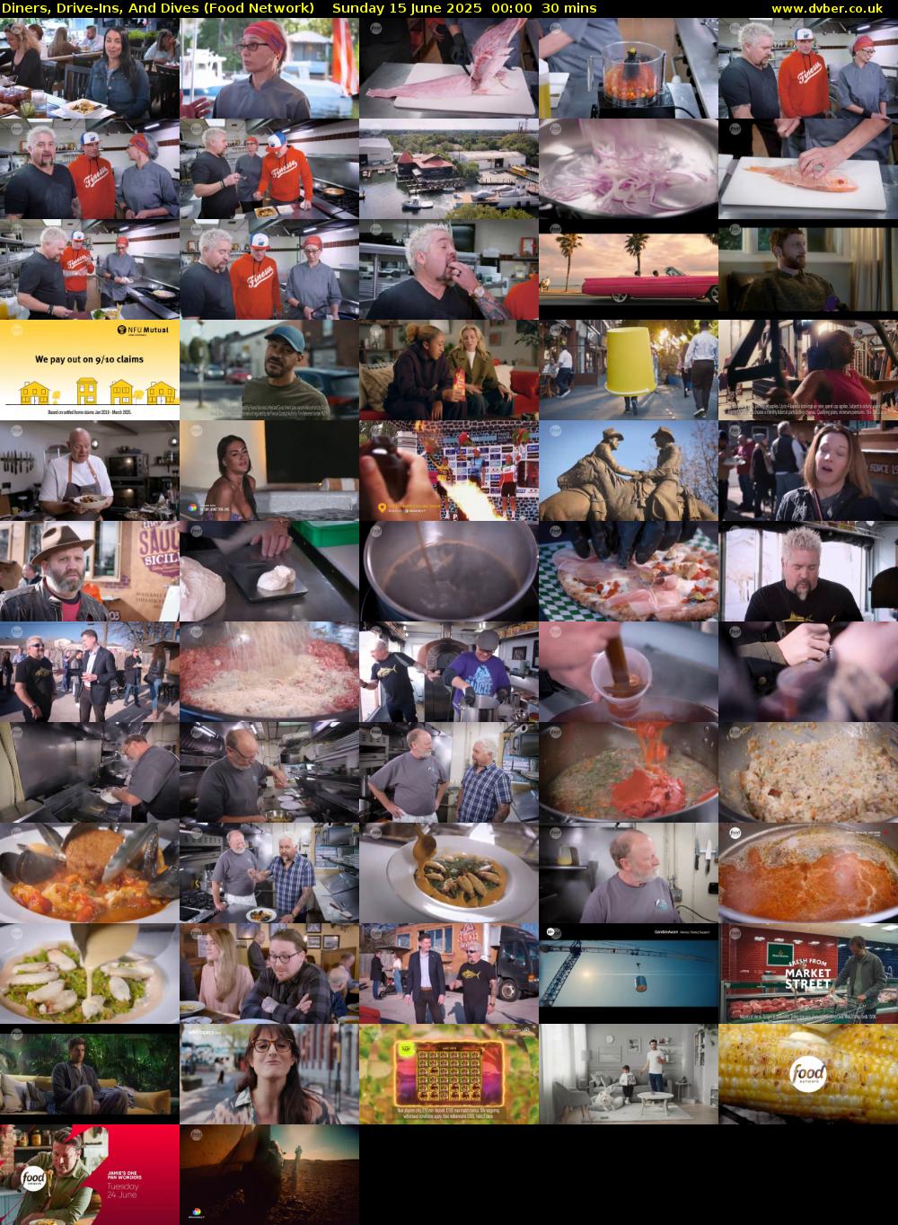 Diners, Drive-Ins, And Dives (Food Network) Sunday 15 June 2025 00:00 - 00:30