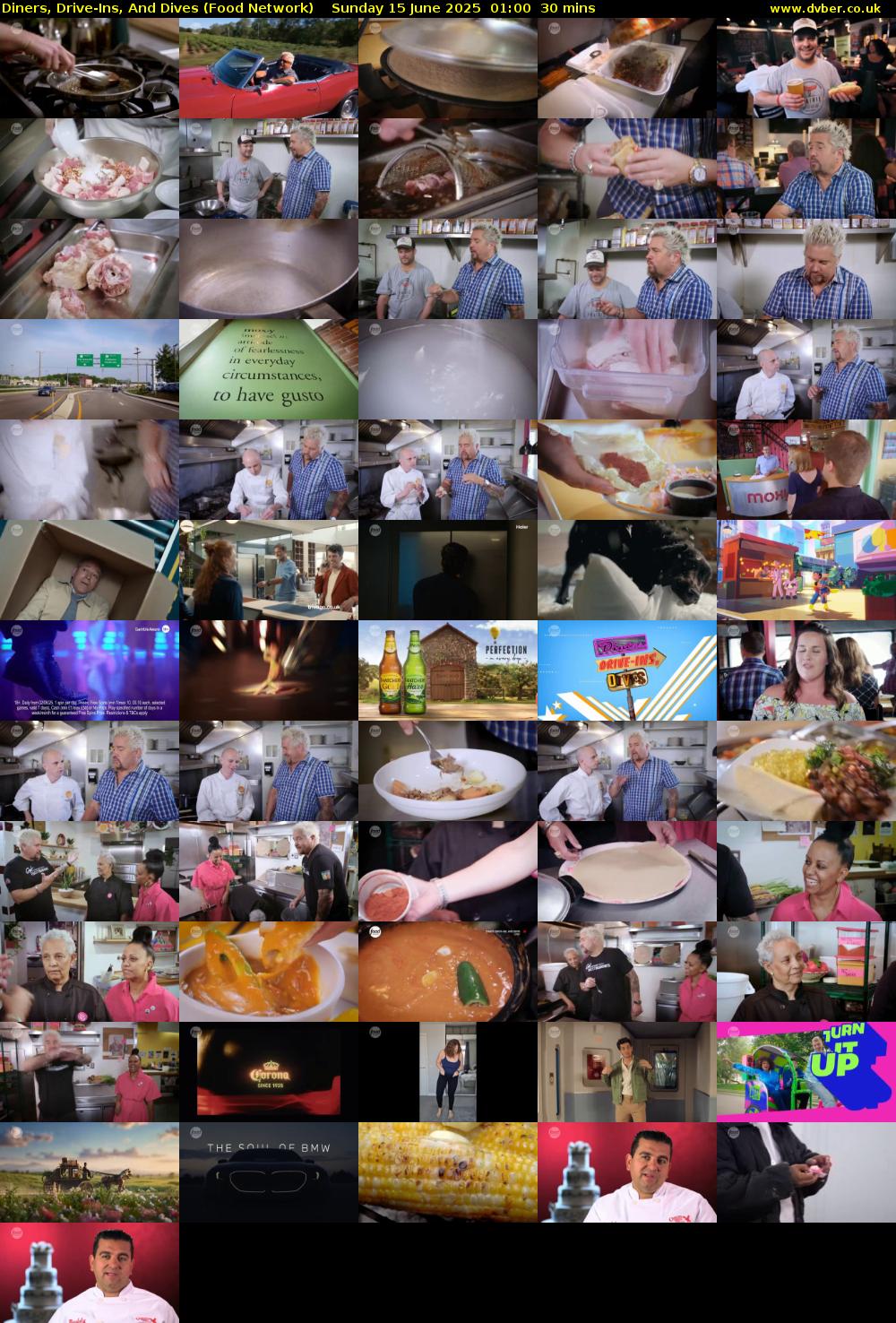 Diners, Drive-Ins, And Dives (Food Network) Sunday 15 June 2025 01:00 - 01:30