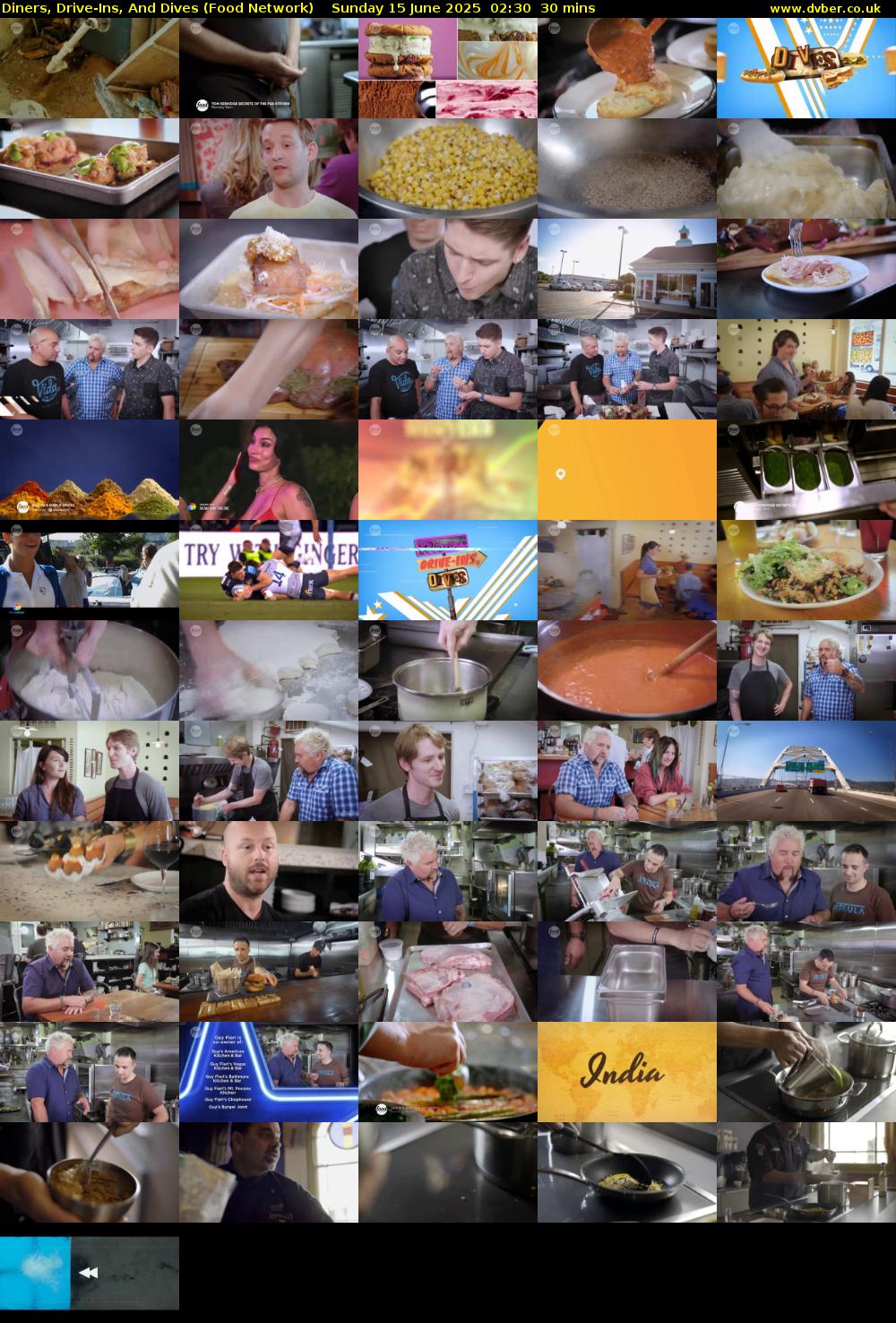 Diners, Drive-Ins, And Dives (Food Network) Sunday 15 June 2025 02:30 - 03:00