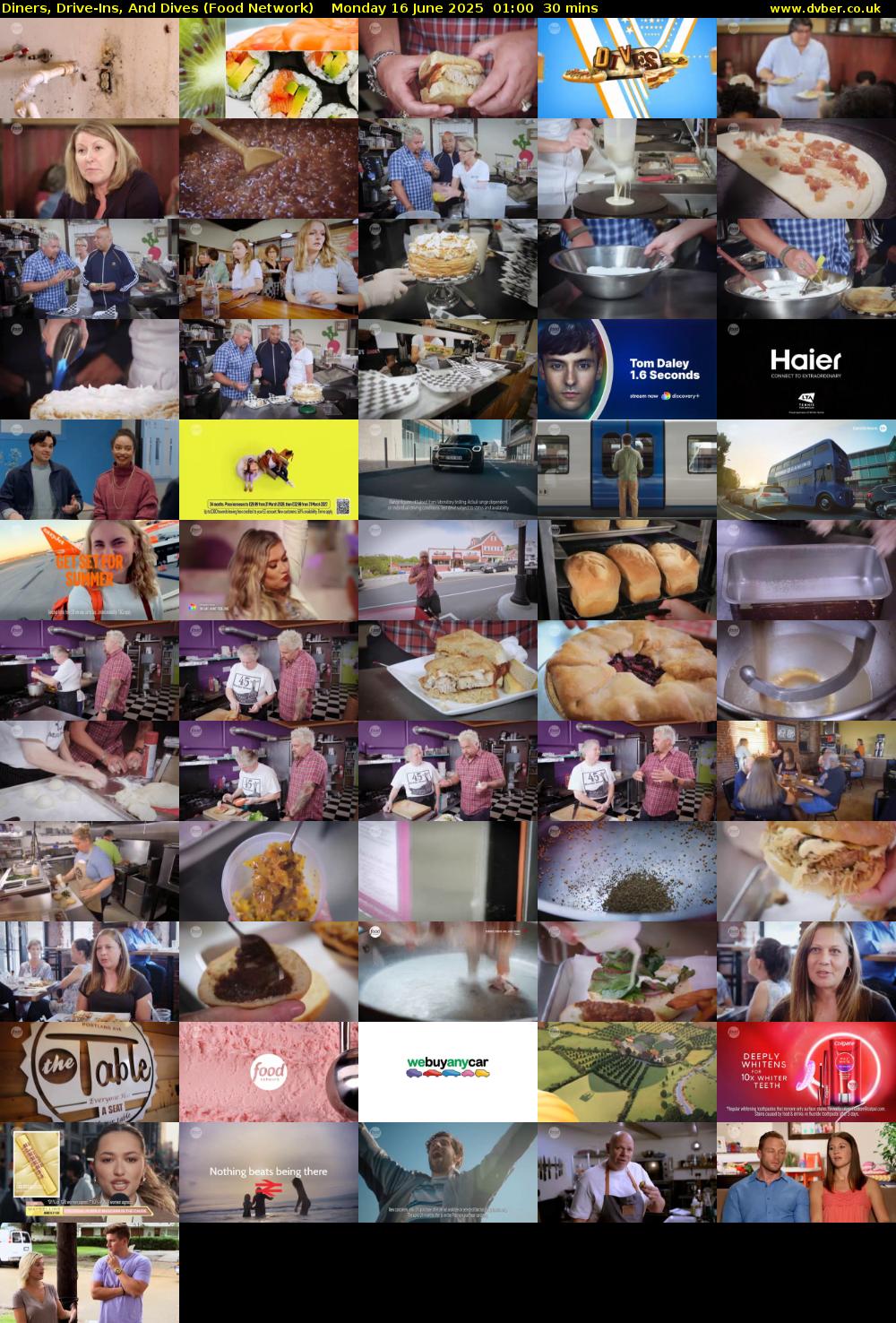 Diners, Drive-Ins, And Dives (Food Network) Monday 16 June 2025 01:00 - 01:30