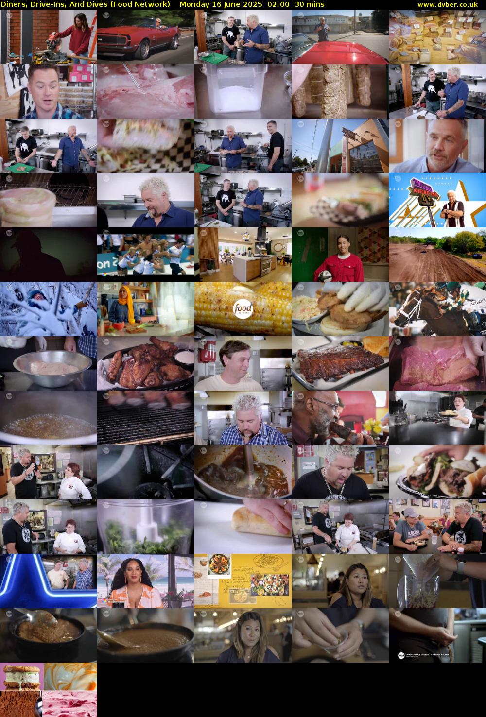 Diners, Drive-Ins, And Dives (Food Network) Monday 16 June 2025 02:00 - 02:30