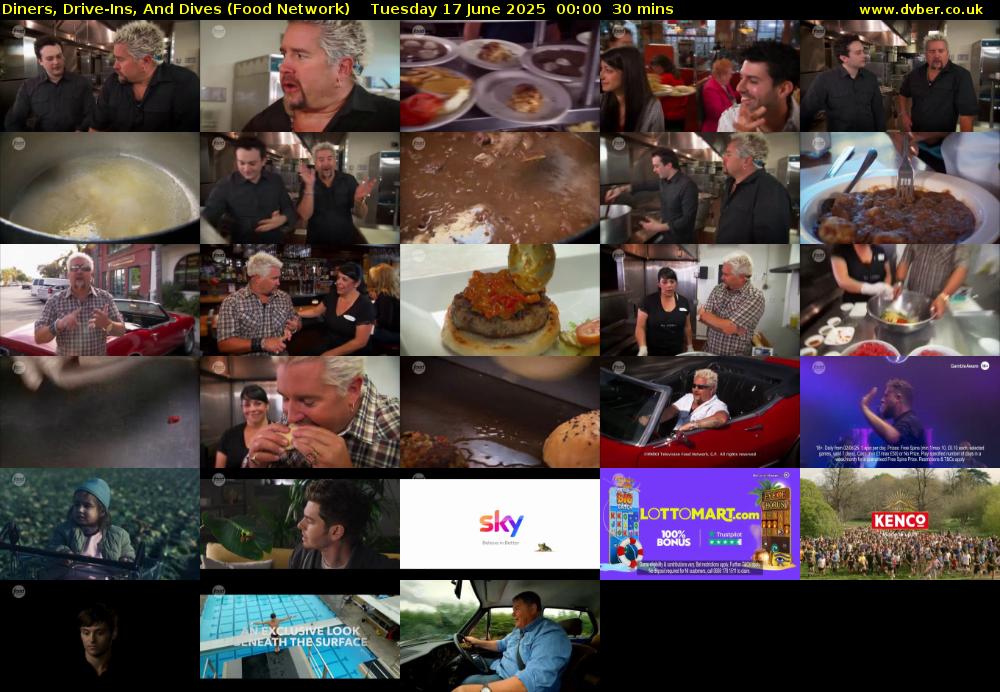 Diners, Drive-Ins, And Dives (Food Network) Tuesday 17 June 2025 00:00 - 00:30