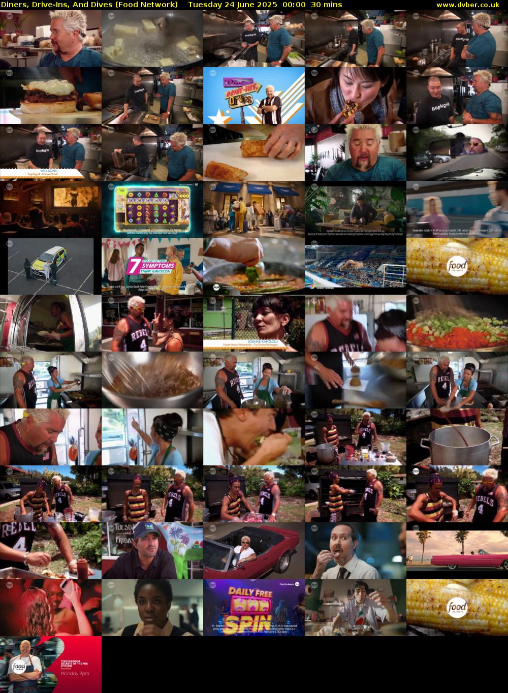 Diners, Drive-Ins, And Dives (Food Network) Tuesday 24 June 2025 00:00 - 00:30