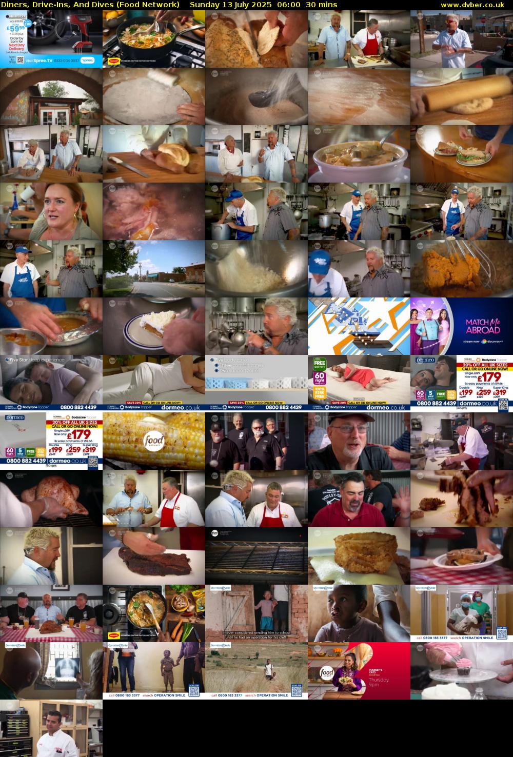 Diners, Drive-Ins, And Dives (Food Network) Sunday 13 July 2025 06:00 - 06:30