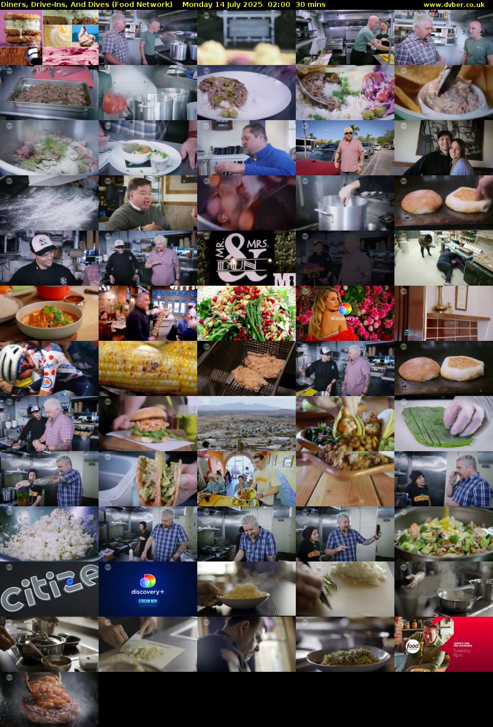 Diners, Drive-Ins, And Dives (Food Network) Monday 14 July 2025 02:00 - 02:30