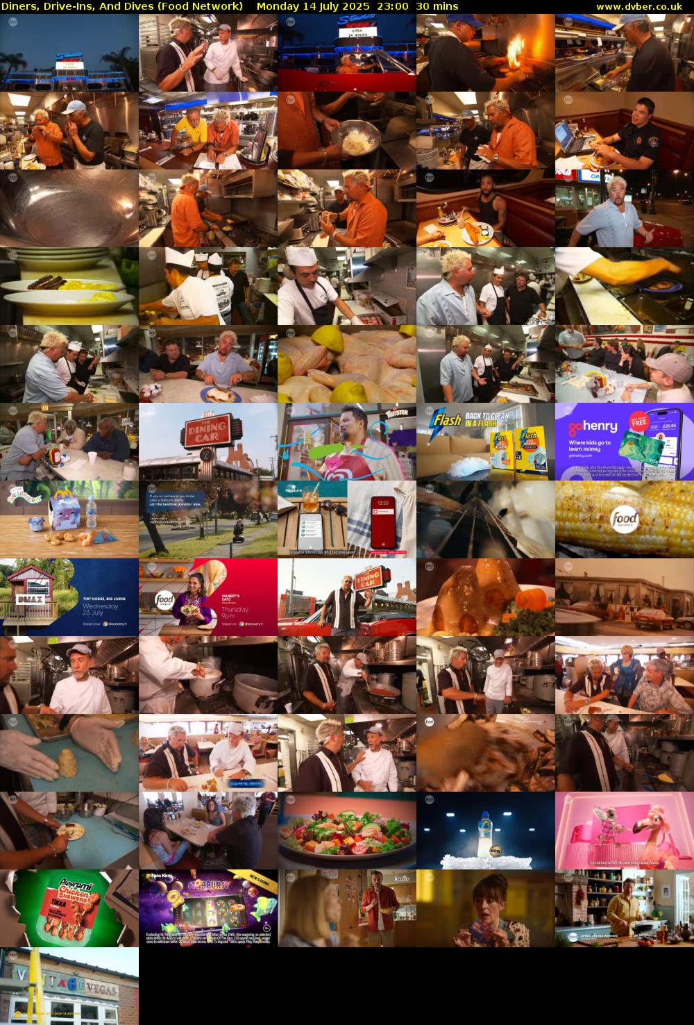 Diners, Drive-Ins, And Dives (Food Network) Monday 14 July 2025 23:00 - 23:30