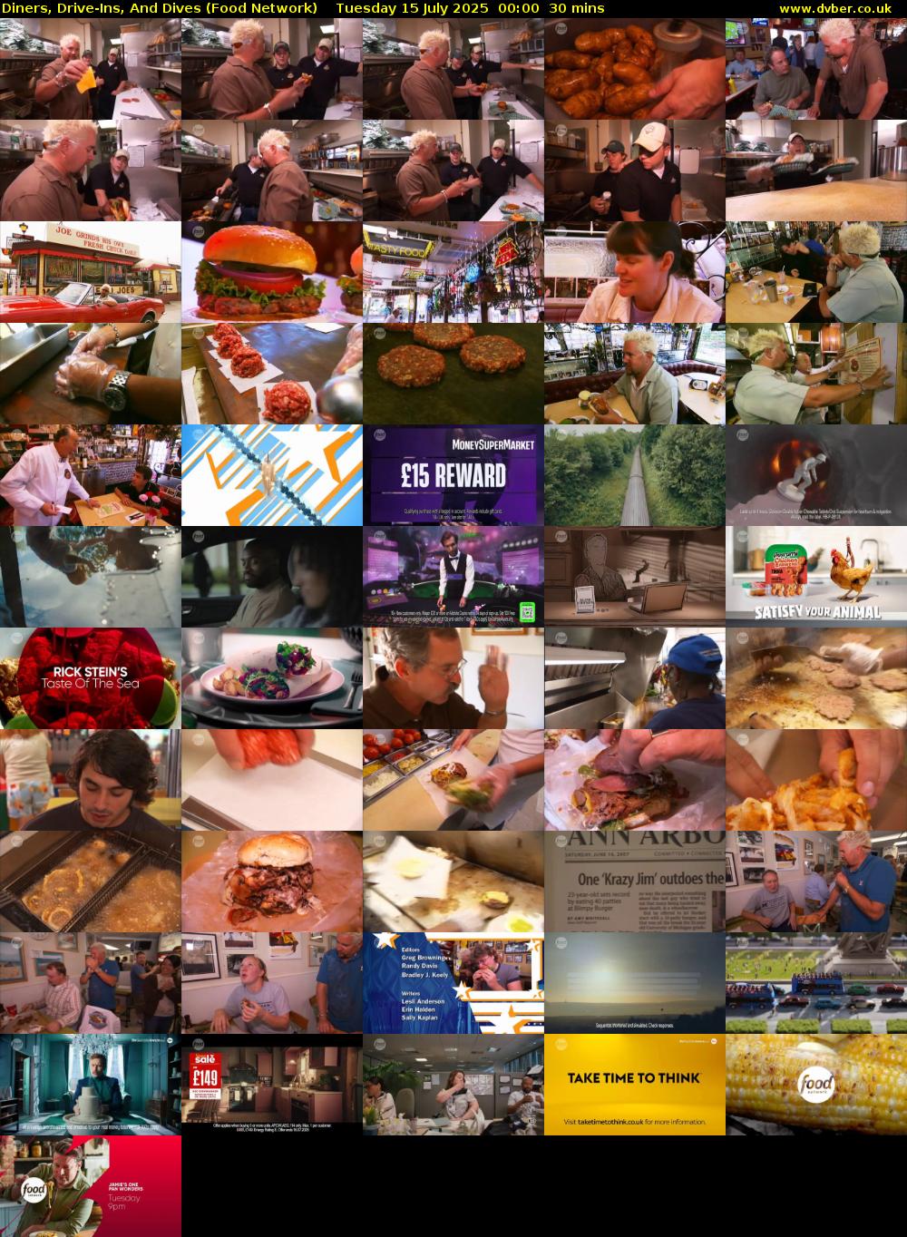 Diners, Drive-Ins, And Dives (Food Network) Tuesday 15 July 2025 00:00 - 00:30