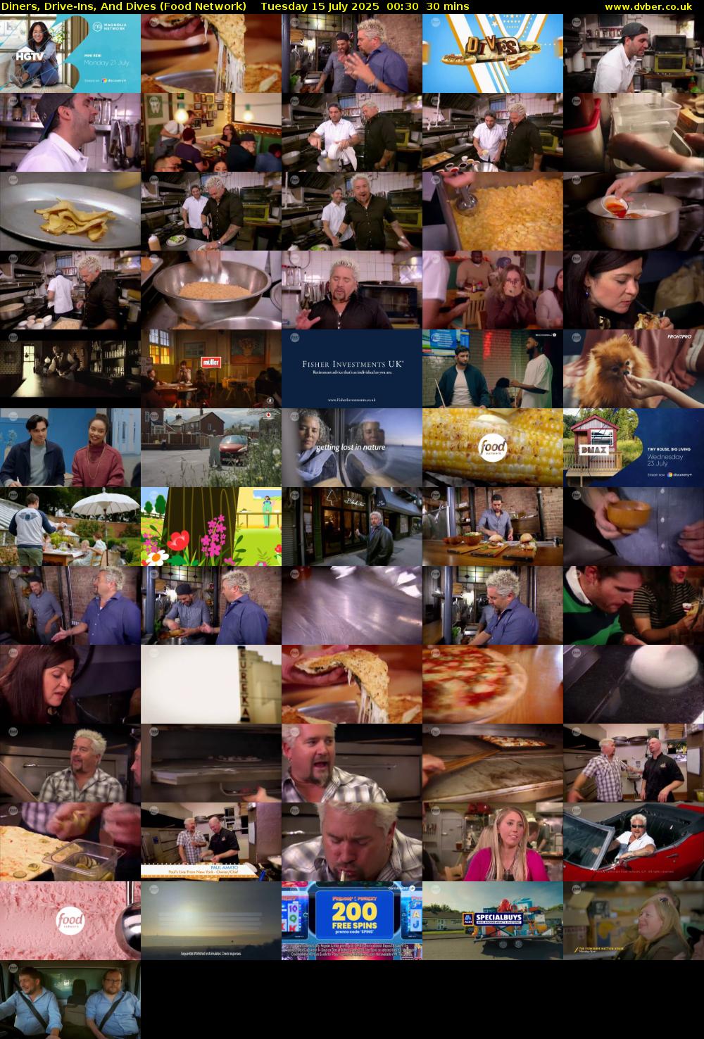 Diners, Drive-Ins, And Dives (Food Network) Tuesday 15 July 2025 00:30 - 01:00