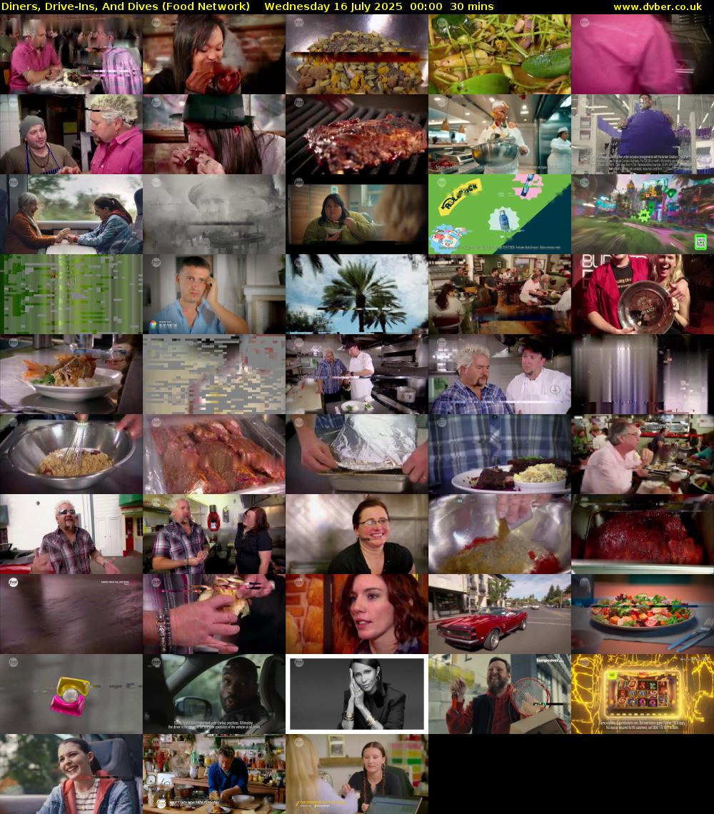 Diners, Drive-Ins, And Dives (Food Network) Wednesday 16 July 2025 00:00 - 00:30