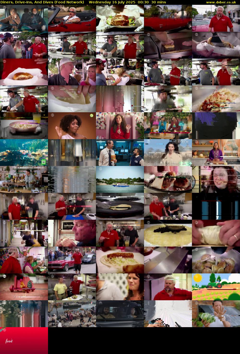 Diners, Drive-Ins, And Dives (Food Network) Wednesday 16 July 2025 00:30 - 01:00