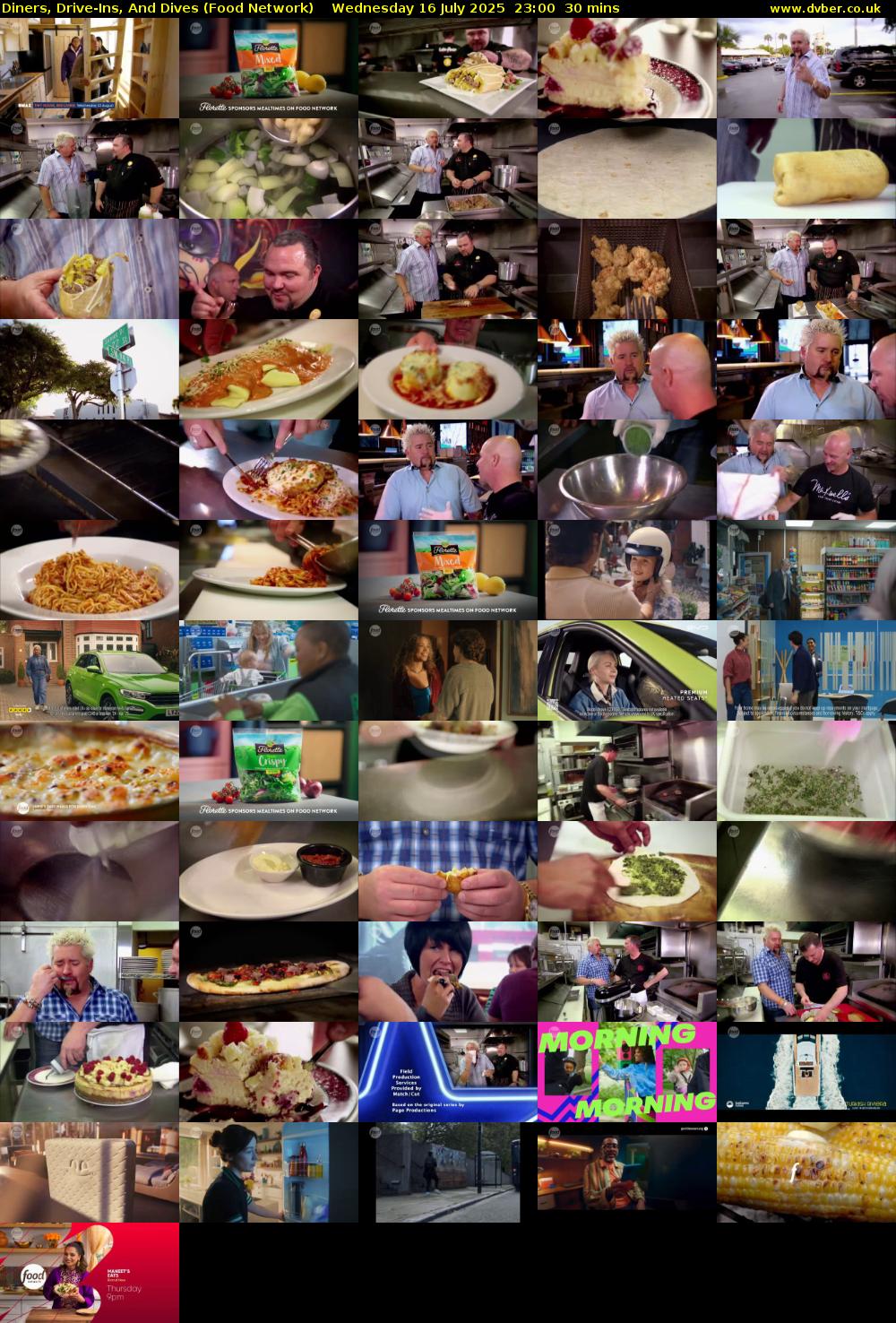 Diners, Drive-Ins, And Dives (Food Network) Wednesday 16 July 2025 23:00 - 23:30