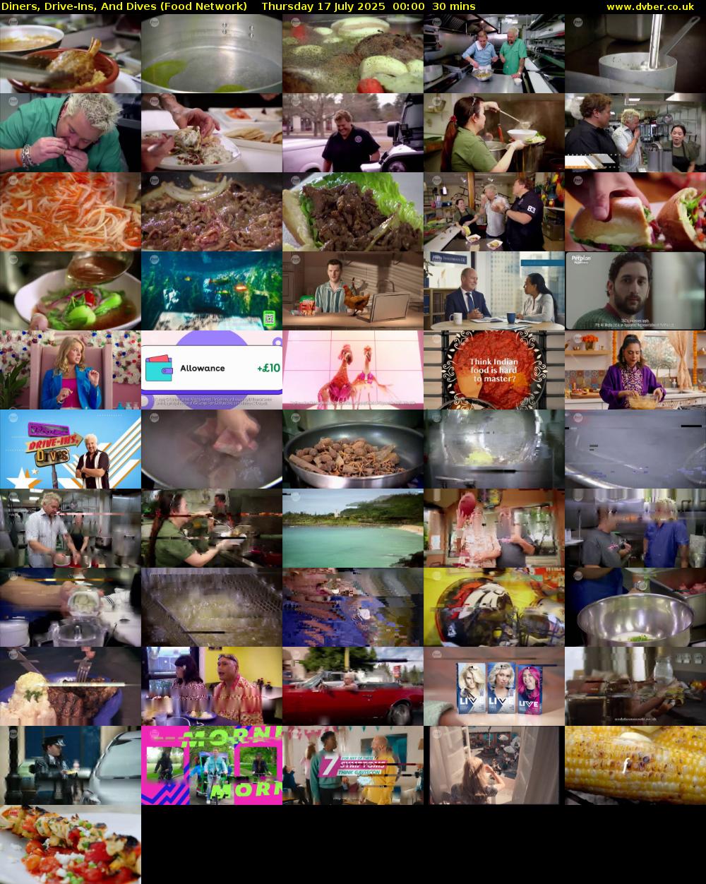 Diners, Drive-Ins, And Dives (Food Network) Thursday 17 July 2025 00:00 - 00:30