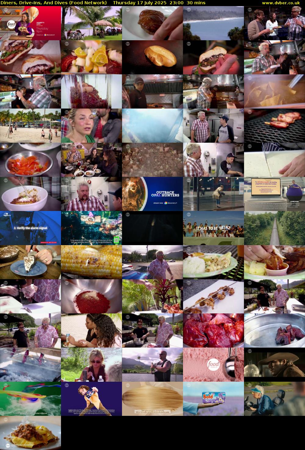 Diners, Drive-Ins, And Dives (Food Network) Thursday 17 July 2025 23:00 - 23:30