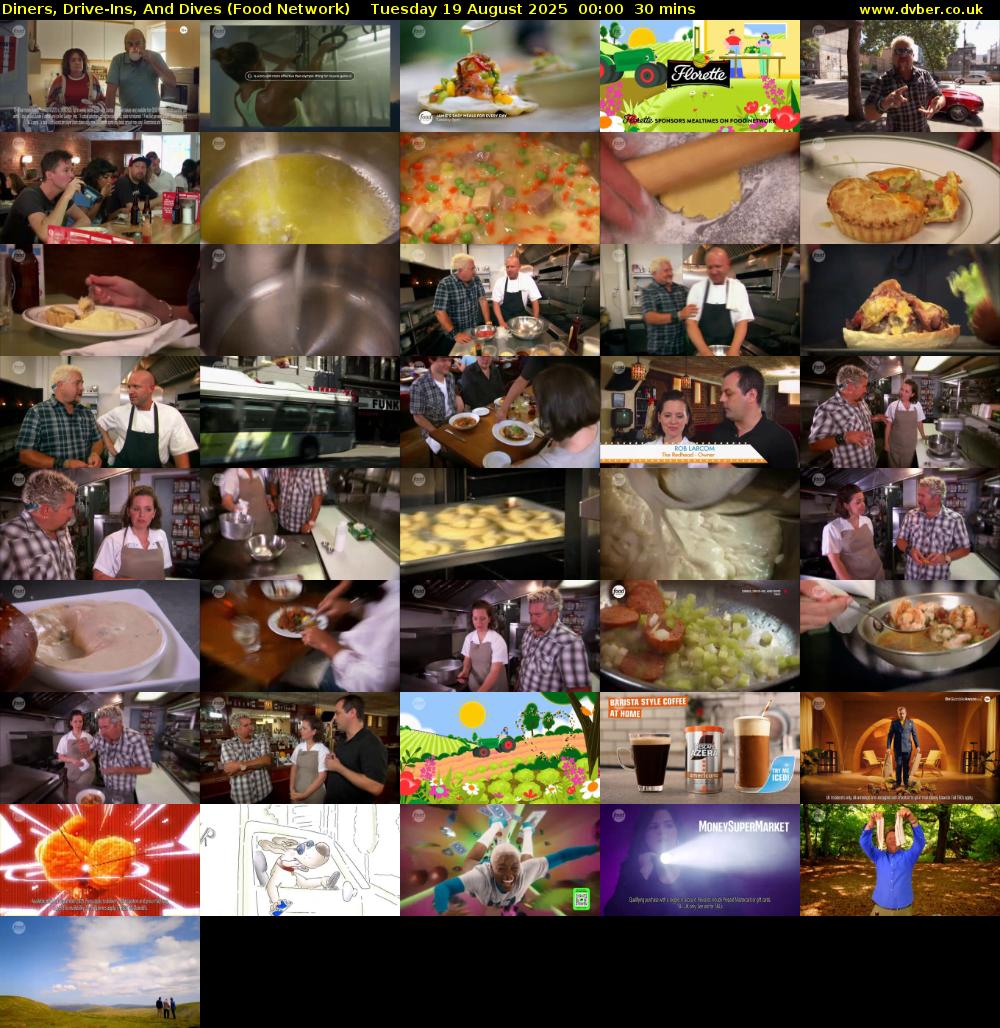 Diners, Drive-Ins, And Dives (Food Network) Tuesday 19 August 2025 00:00 - 00:30