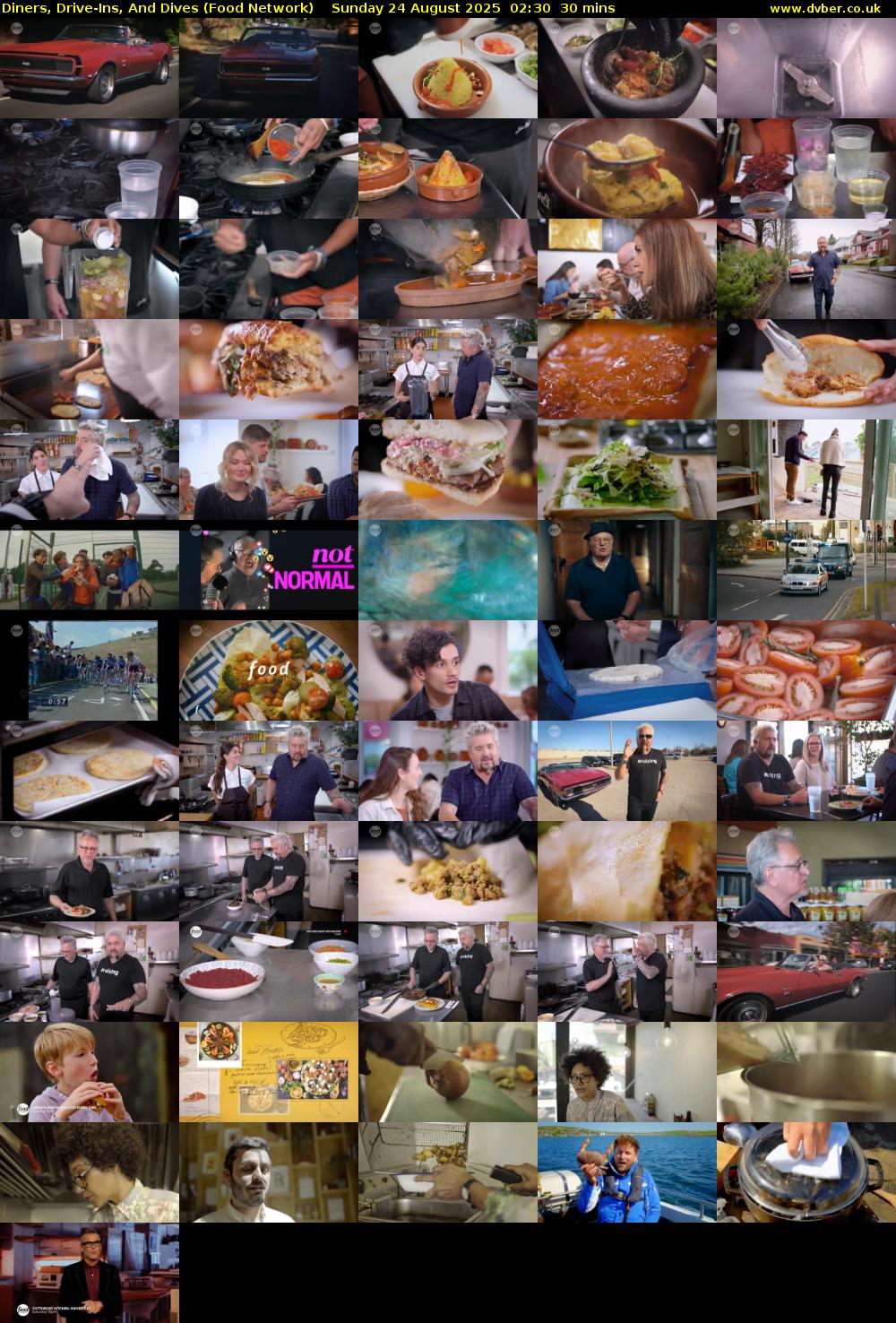 Diners, Drive-Ins, And Dives (Food Network) Sunday 24 August 2025 02:30 - 03:00