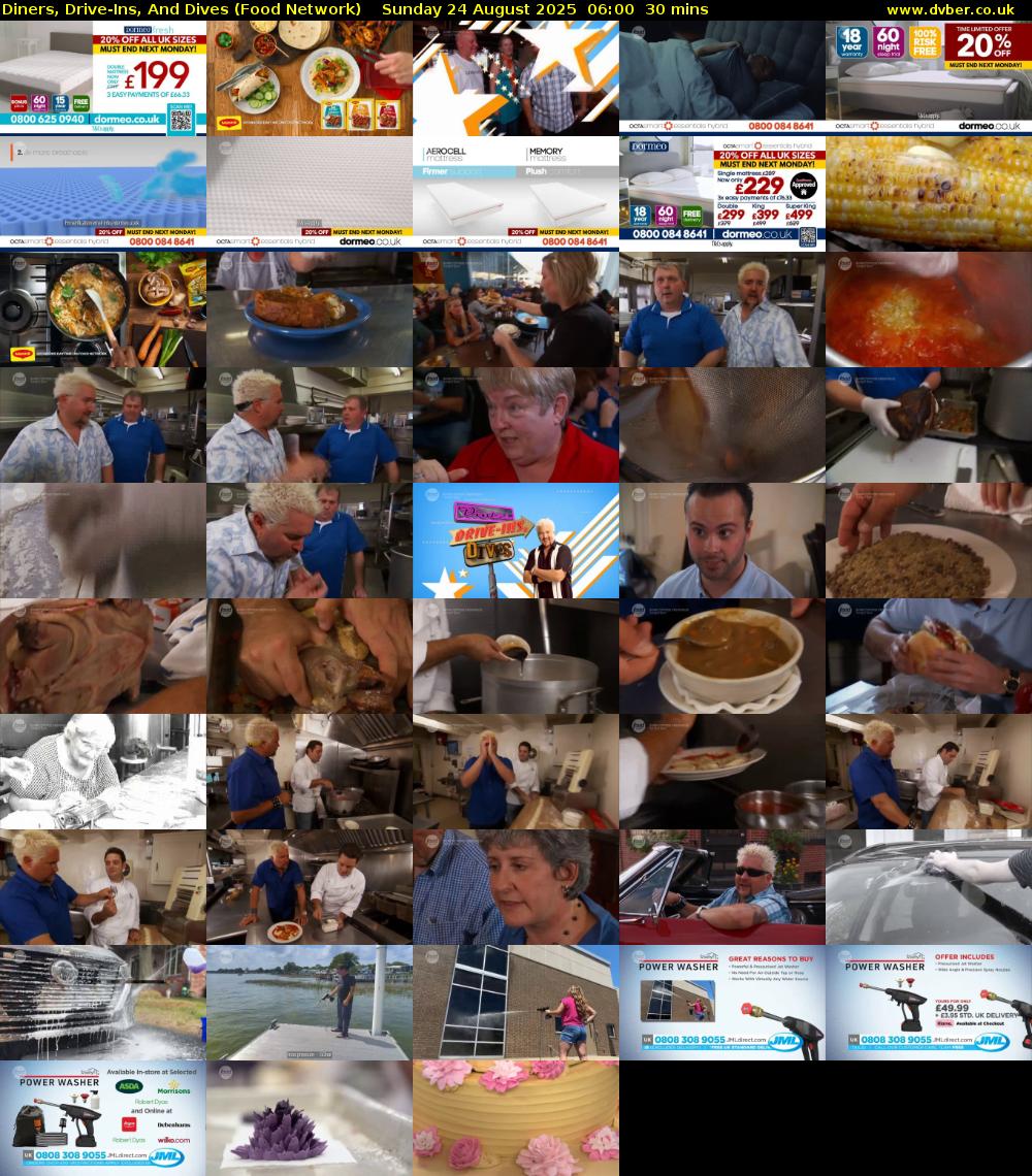 Diners, Drive-Ins, And Dives (Food Network) Sunday 24 August 2025 06:00 - 06:30