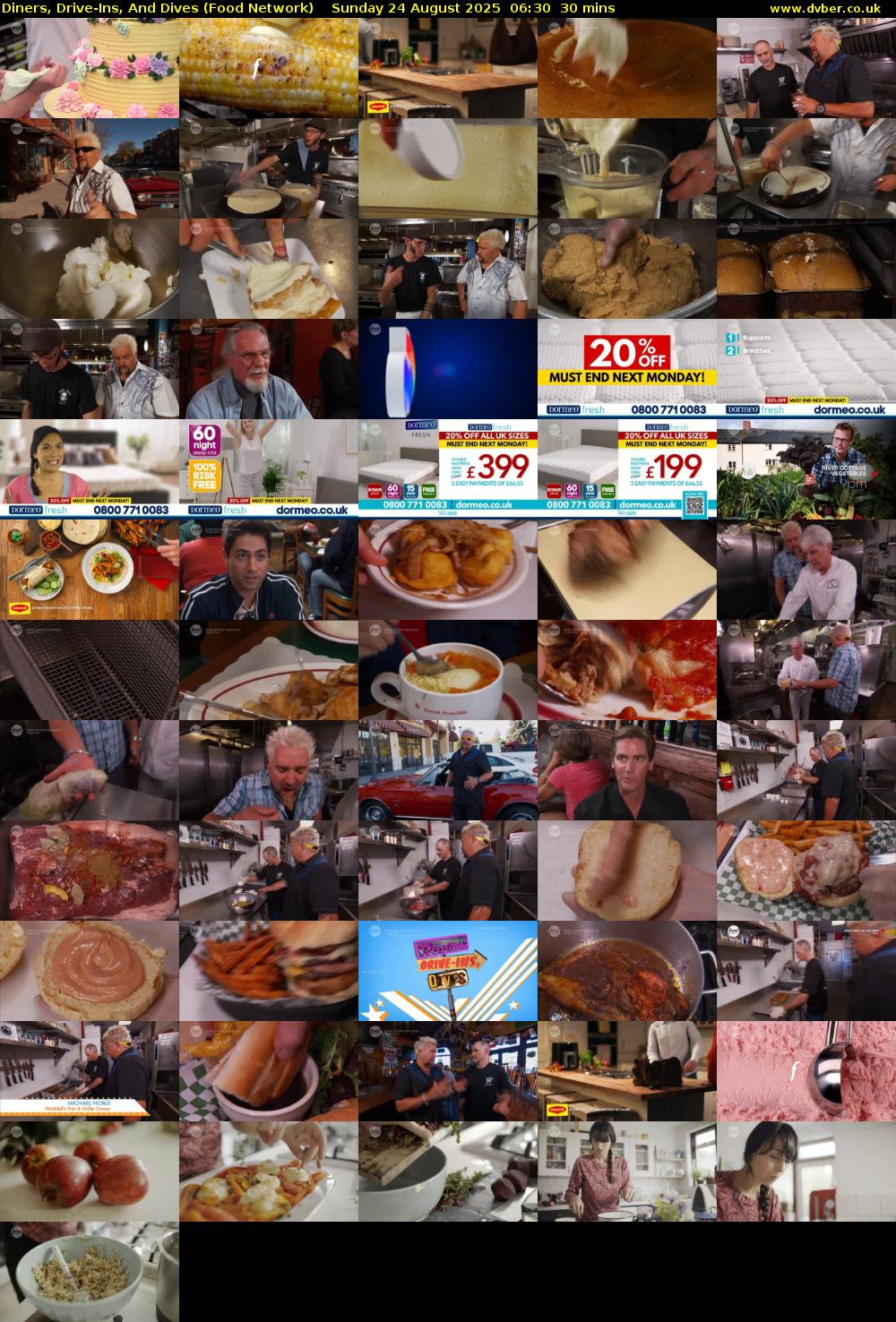Diners, Drive-Ins, And Dives (Food Network) Sunday 24 August 2025 06:30 - 07:00