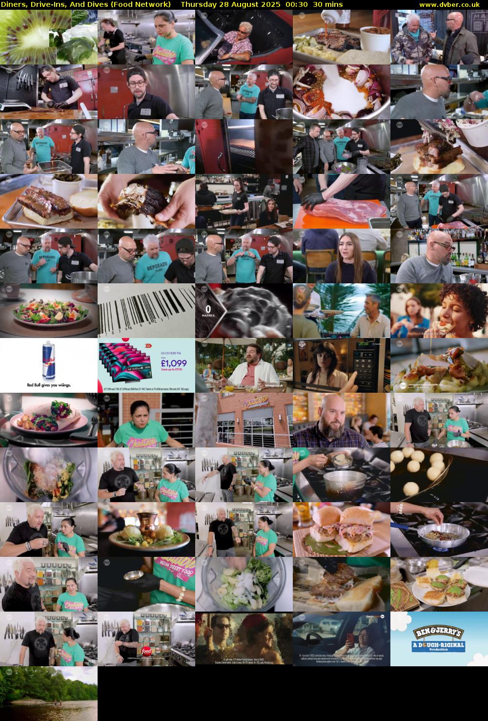 Diners, Drive-Ins, And Dives (Food Network) Thursday 28 August 2025 00:30 - 01:00