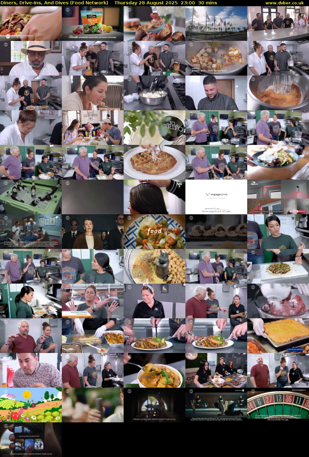 Diners, Drive-Ins, And Dives (Food Network) Thursday 28 August 2025 23:00 - 23:30