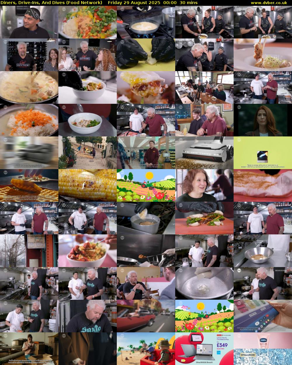 Diners, Drive-Ins, And Dives (Food Network) Friday 29 August 2025 00:00 - 00:30