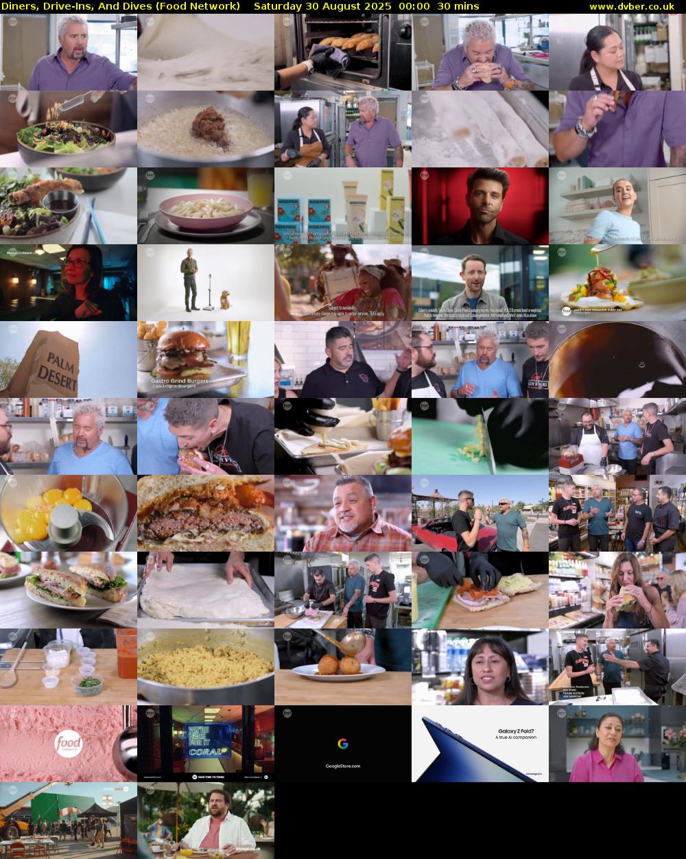 Diners, Drive-Ins, And Dives (Food Network) Saturday 30 August 2025 00:00 - 00:30